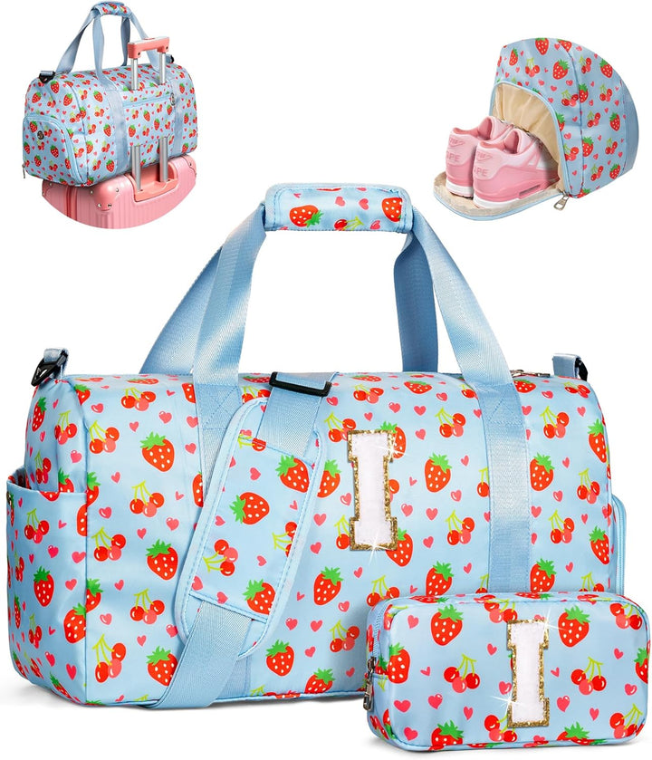 Elilier Regalos para niñas, bolsa de lona inicial para niños, linda...