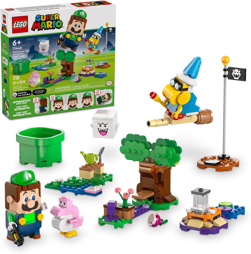 LEGO Super Mario Super Mario Adventures con juguete interactivo Luigi – Juguetes de construcción para niños, niños y niñas, a partir de 6 años – Idea de regalo de cumpleaños de Nintendo con 4 figuras