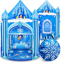 Mnagant Tienda de campaña de juegos de princesa, juguetes para niñas, castillo de hielo, tienda de campaña para niños para interiores y exteriores, casa de juegos grande e imaginativa de 51 x 40
