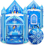 Mnagant Tienda de campaña de juegos de princesa, juguetes para niñas, castillo de hielo, tienda de campaña para niños para interiores y exteriores, casa de juegos grande e imaginativa de 51 x 40