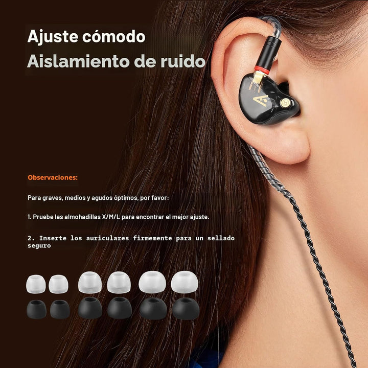 Vibes - Auriculares con cable 202M - Auriculares HiFi in Ear Monito...