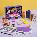 JOVA Klever Kits 180+ Magic Set - My First Magic Trick Kit- Increíble juguete de mago con lecciones de video paso a paso, para niños mayores de 6 años, trucos fáciles de varita y tarjetas de ilusión