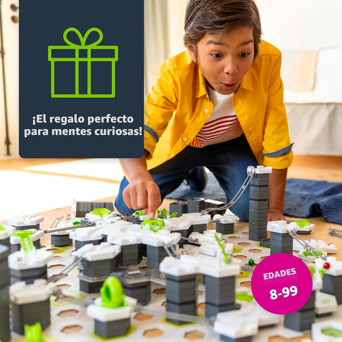 Ravensburger GraviTrax PRO - Juego de iniciación - Gravedad y mármol magnético - Juguete STEM acreditado por malla para niños - Construcción de cerebro, regalo educativo - Involucra el pensamiento crítico, resolución de problemas - a partir de 8 años