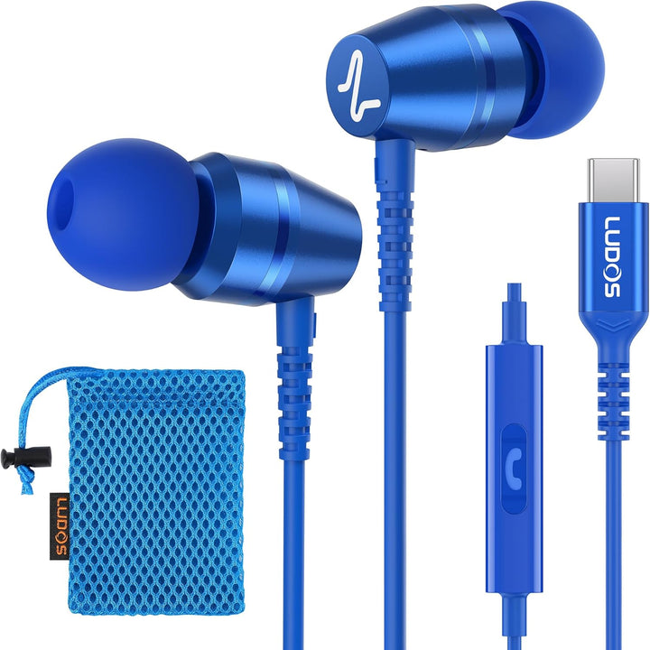 LUDOS OMNITONE - Auriculares USB C para iPhone 17 16 15 Pro Max Plu...