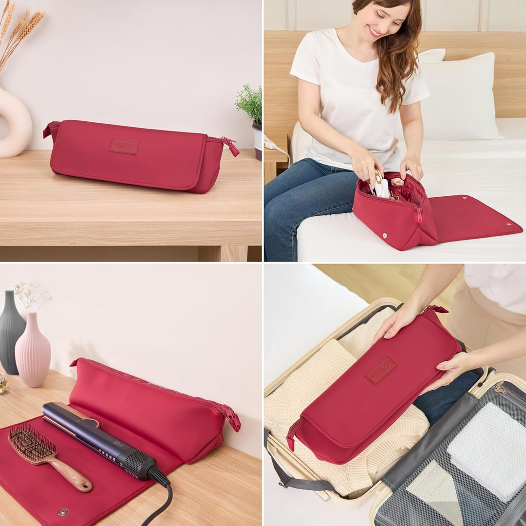 BAREFOOT CARIBOU Bolsa de viaje para herramientas para el cabello y...