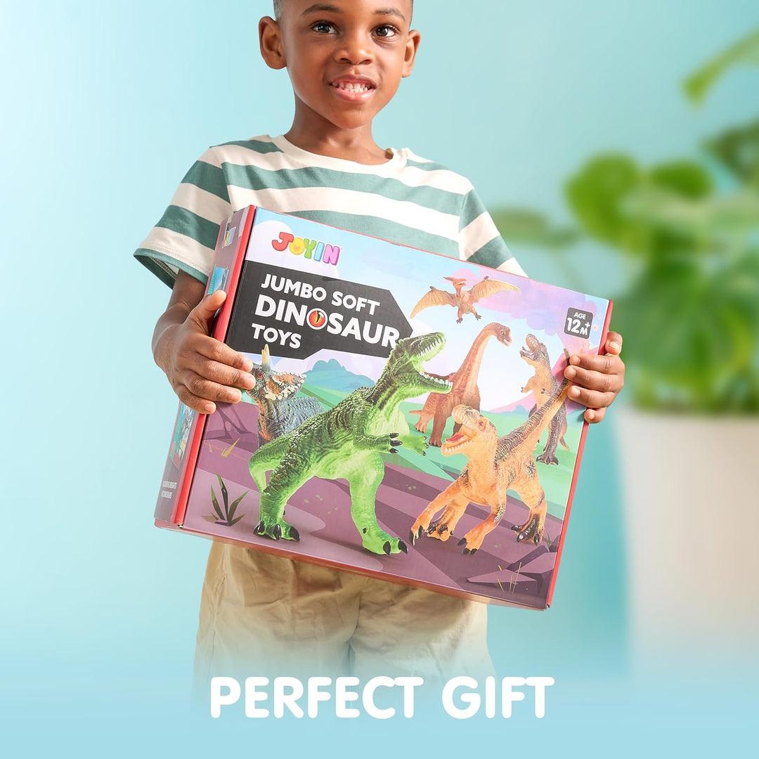 JOYIN Juguetes de dinosaurio grandes para niños pequeños 6