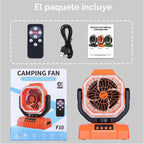 AVV Ventilador Recargable Portátil para Camping de Alta Velocidad d...