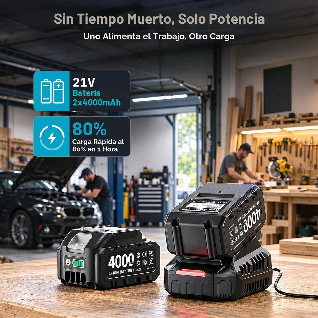 Seesii Kit combinado de llave de impacto y destornillador de impacto para