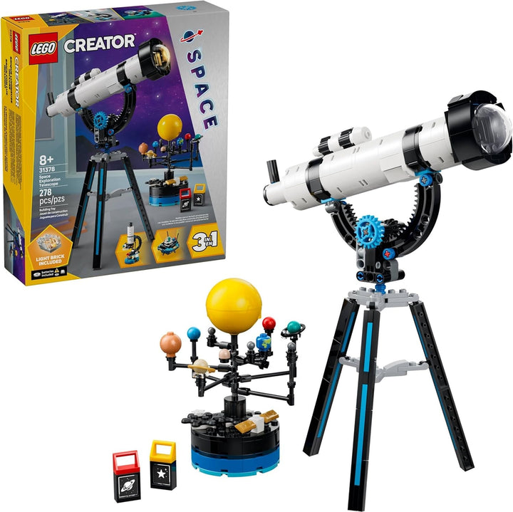 LEGO Creator 31378 Telescopio de exploración espacial 3 en 1 - Jugu...
