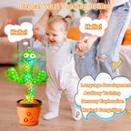 Juguete de cactus que habla bailando y bailando con