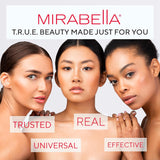 Mirabella Glow Duo - Juego de regalo de brillo labial con luz LED y...
