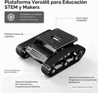 Kit de chasis de tanque robótico metálico con motor DC para Arduino Raspberry Pi DIY
