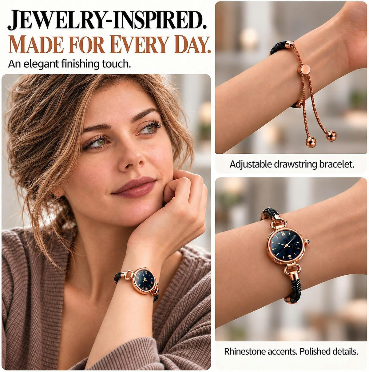 GBOOWIN - Relojes inteligentes para mujer, AMOLED de 1.19 pulgadas, IP68