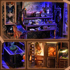 Book Nook Kit, Kit de Casa Miniatura para Hacer, Rompecabezas 3D para Adultos