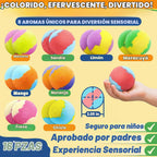 Bombas de baño para niños con juguetes de vehículos en el interior, paquete de 16 gases de baño sorpresa, bombas de baño de burbujas orgánicas para niñas y niños a partir de 3 años, 8 aromas