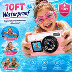 Maxmango Cámara submarina D70, cámara digital impermeable de 10 pie...