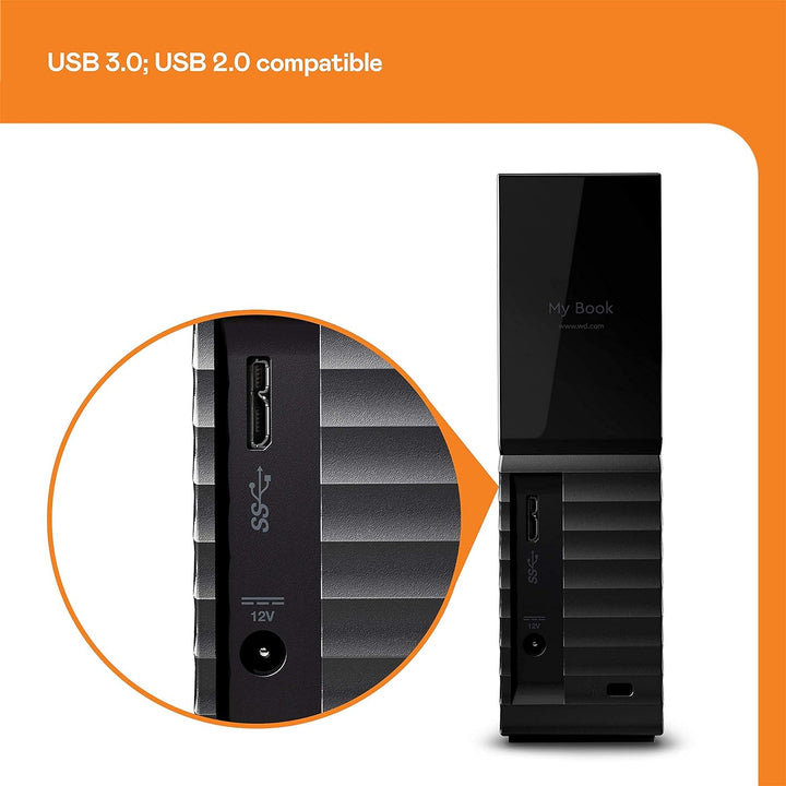 WD Disco duro externo de escritorio My Book de 12 TB, USB 3.0, HDD...
