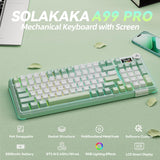 SOLAKAKA Teclado mecánico inalámbrico A99 Pro con BT5.0\/2.4GHz\/US...