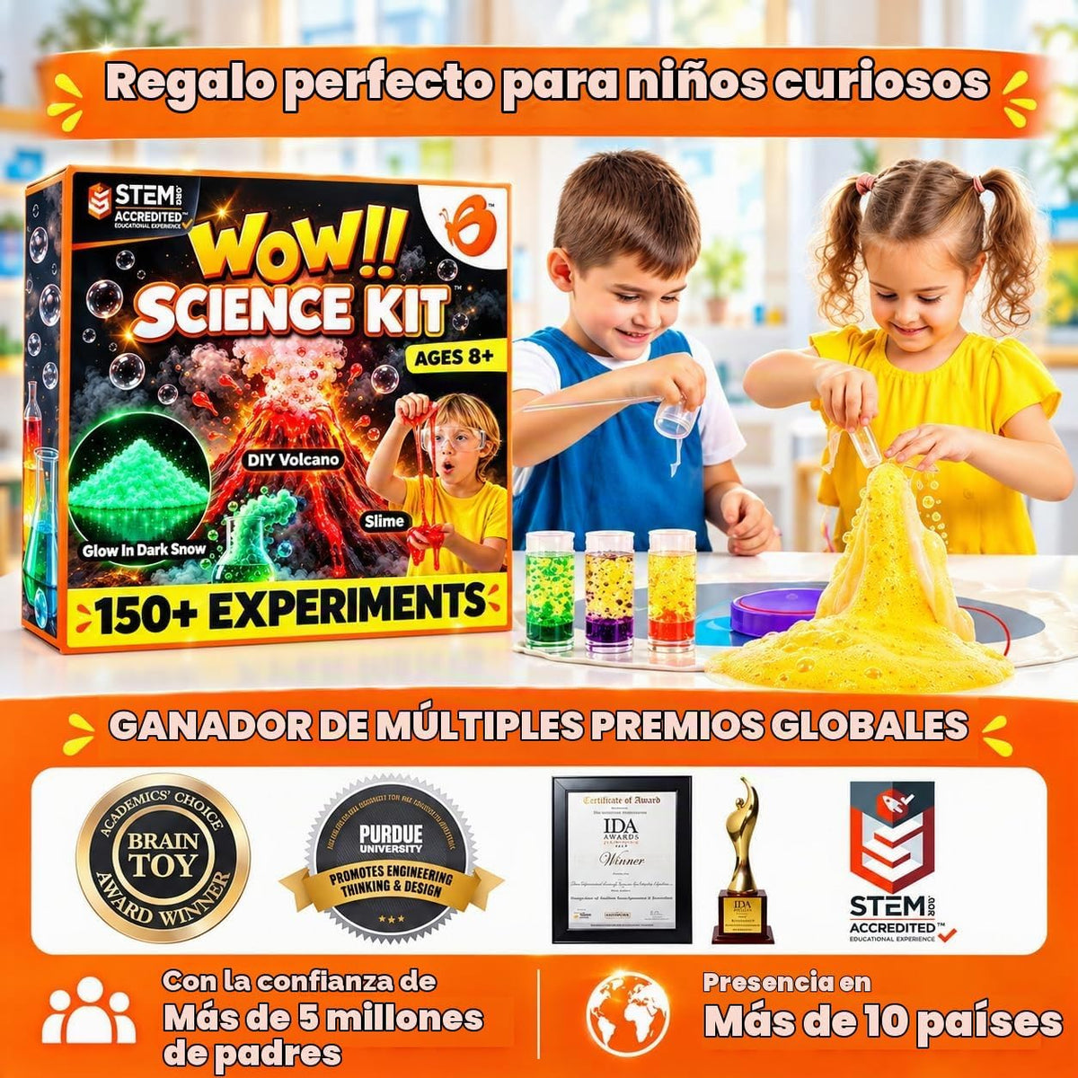 Butterfly EduFields Science Kits para Kids Ages 8-12 8-14 | 150+ Experiments
