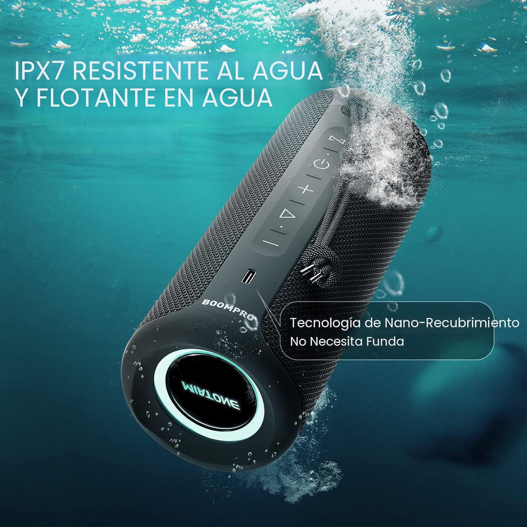 MIATONE Altavoces Bluetooth 36W TWS Altavoz portátil con sonido est...