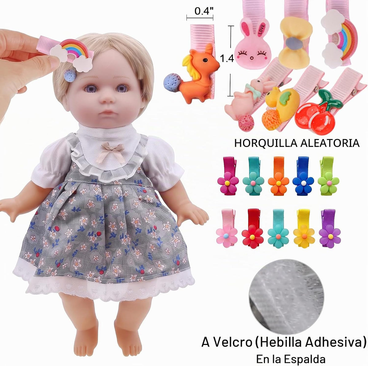 Alive - Ropa y accesorios para muñecas de bebé, 12 juegos de ropa de muñeca para muñecas de 12, 13, 14, 15, 16 pulgadas, ropa de muñeca de bebé, accesorios de trajes de muñeca con horquilla y