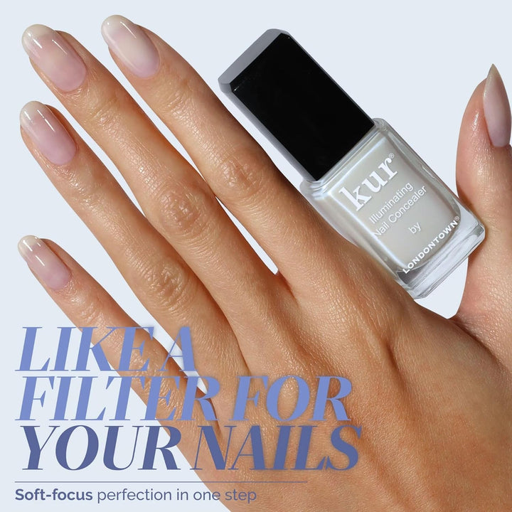 LONDONTOWN Corrector de uñas iluminador: esmalte de uñas brillante...