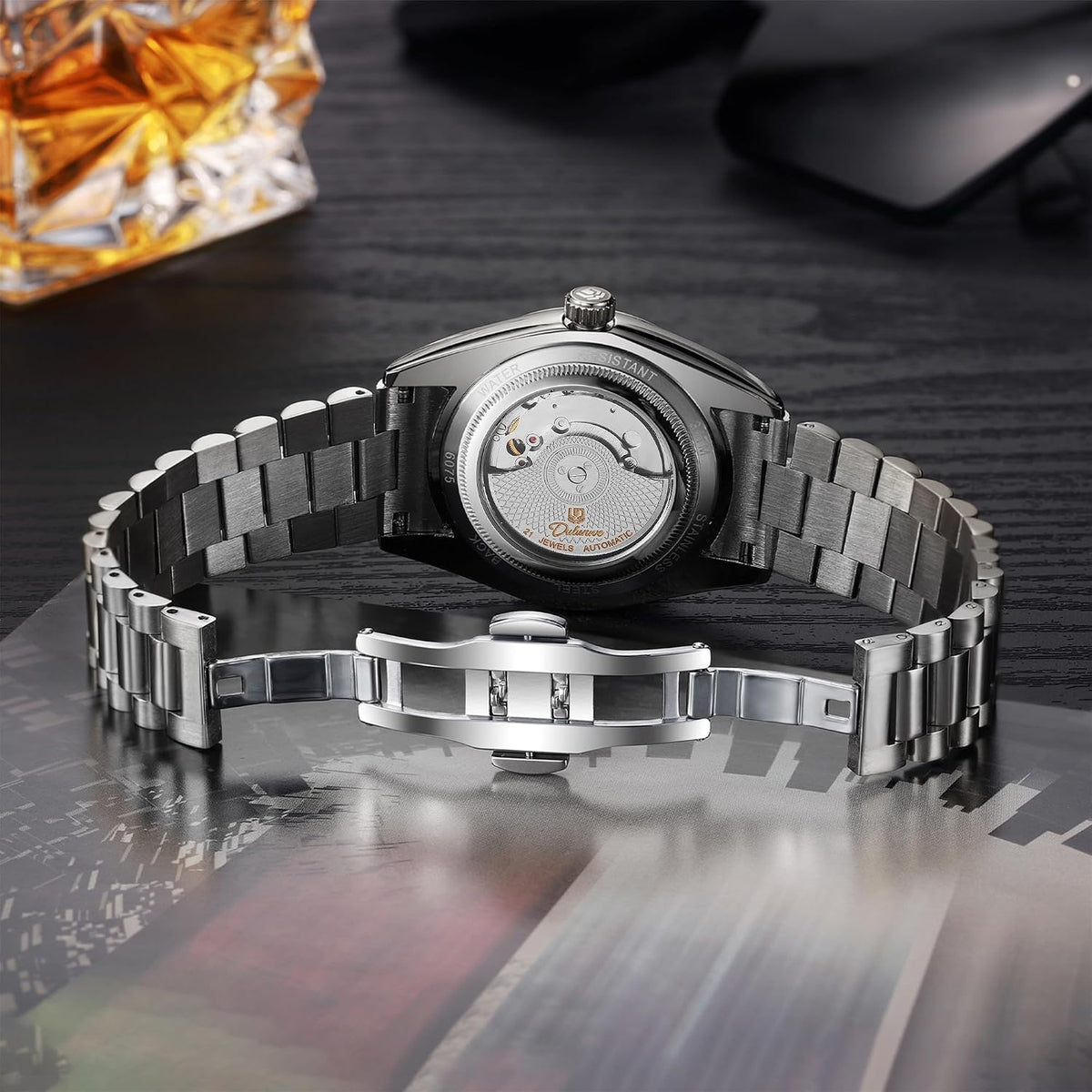 Relojes automáticos para hombre, mecánico, clásico, 1.614 in