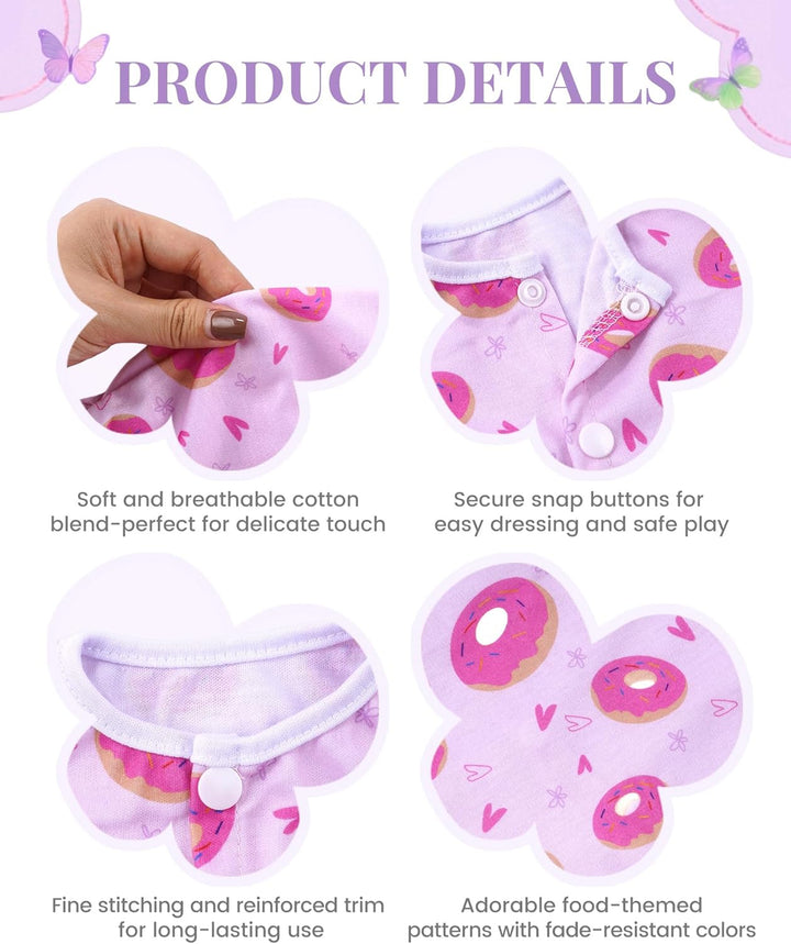 BABESIDE Ropa de muñeca Reborn para muñecas de 17 a 22 pulgadas, 5...