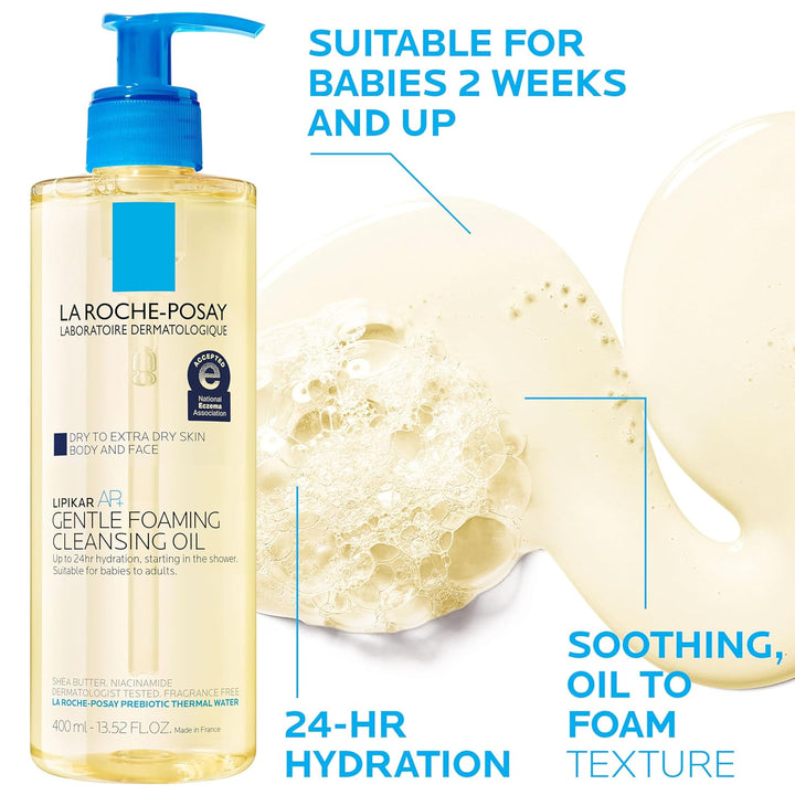 La Roche-Posay Lipikar AP+ - Crema hidratante triple reparadora, lo...