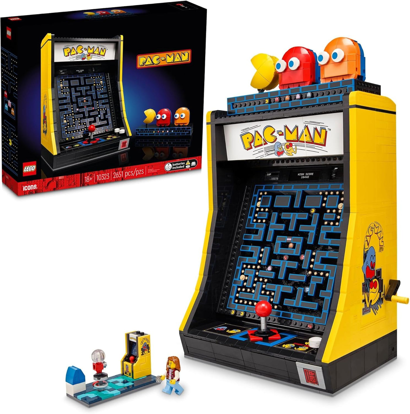 LEGO Icons PAC-Man - Kit de construcción de arcade