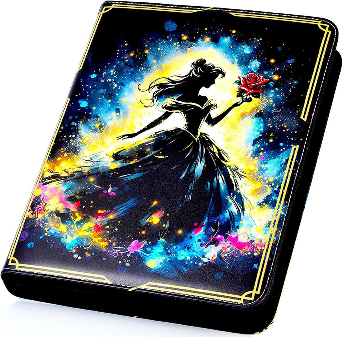 Carpeta comercial compatible con tarjetas Lorcana de 990 bolsillos, tarjetero coleccionable para MTG y otras tarjetas comerciales TCG con 55 fundas (LOR-6)
