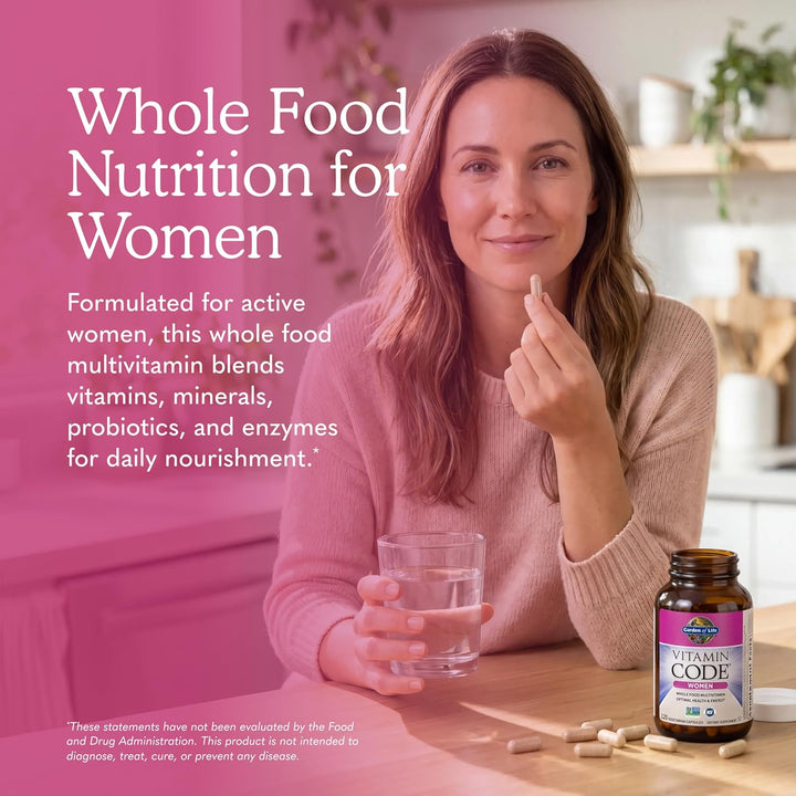 Garden of Life Multivitamin para Mujeres, Vitamin Code Multi para M...