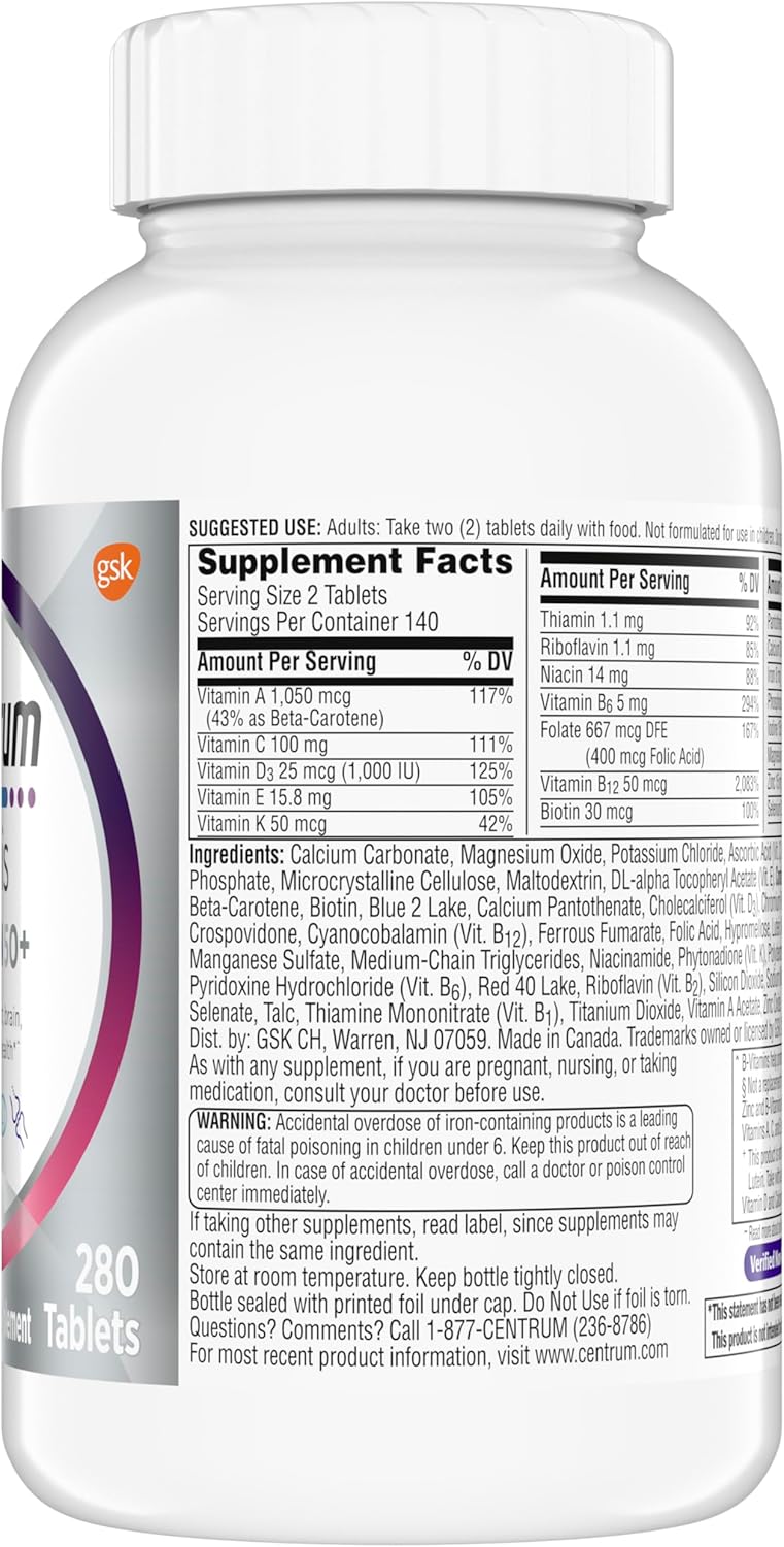 Centrum Minis Silver Multivitamínico para mujer 50 Plus