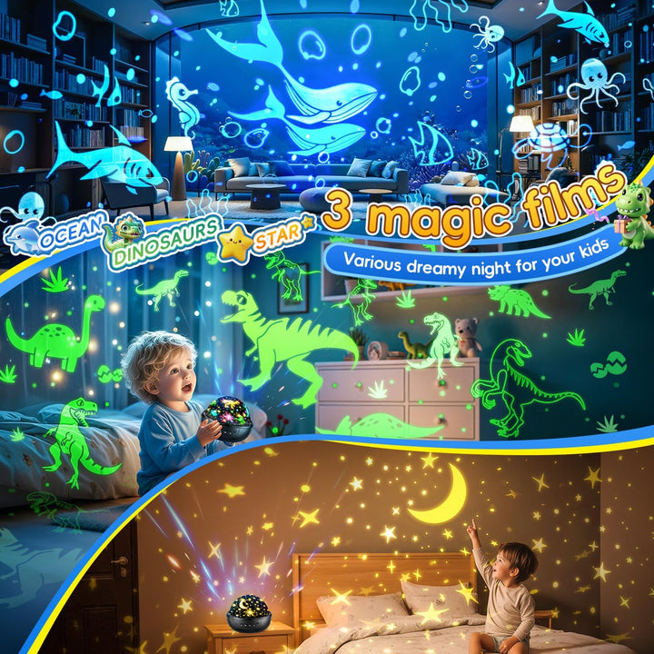 PIKOY Juguetes de dinosaurio para niños de 3 a 8 años | Películas 3...