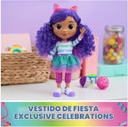 Gabby's Dollhouse Sing & Celebrate - Muñeca Gabby Girl de 13 pulgadas con