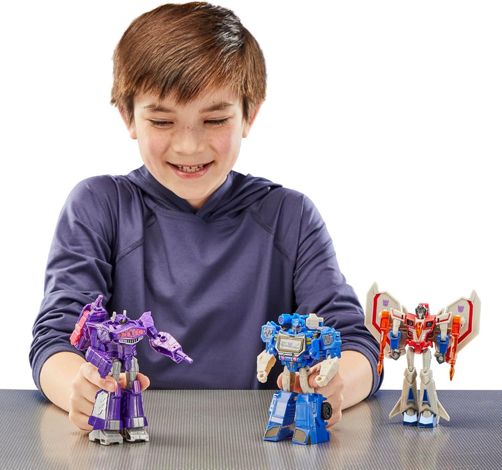 Transformers Decepticon Commander - Paquete de 3 figuras de acción...