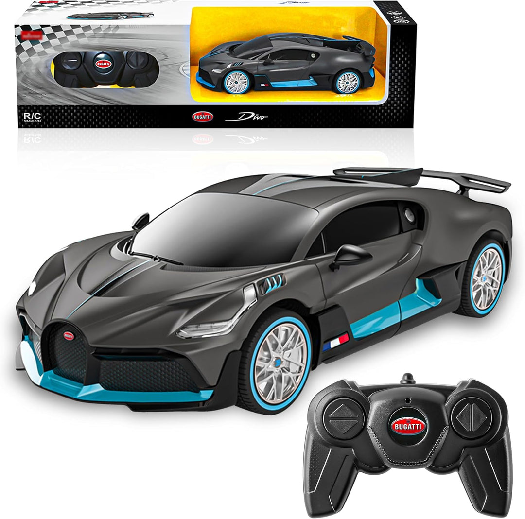 BEZGAR Auto de control remoto Bugatti para niños - 1:24 Autos RC Bu...