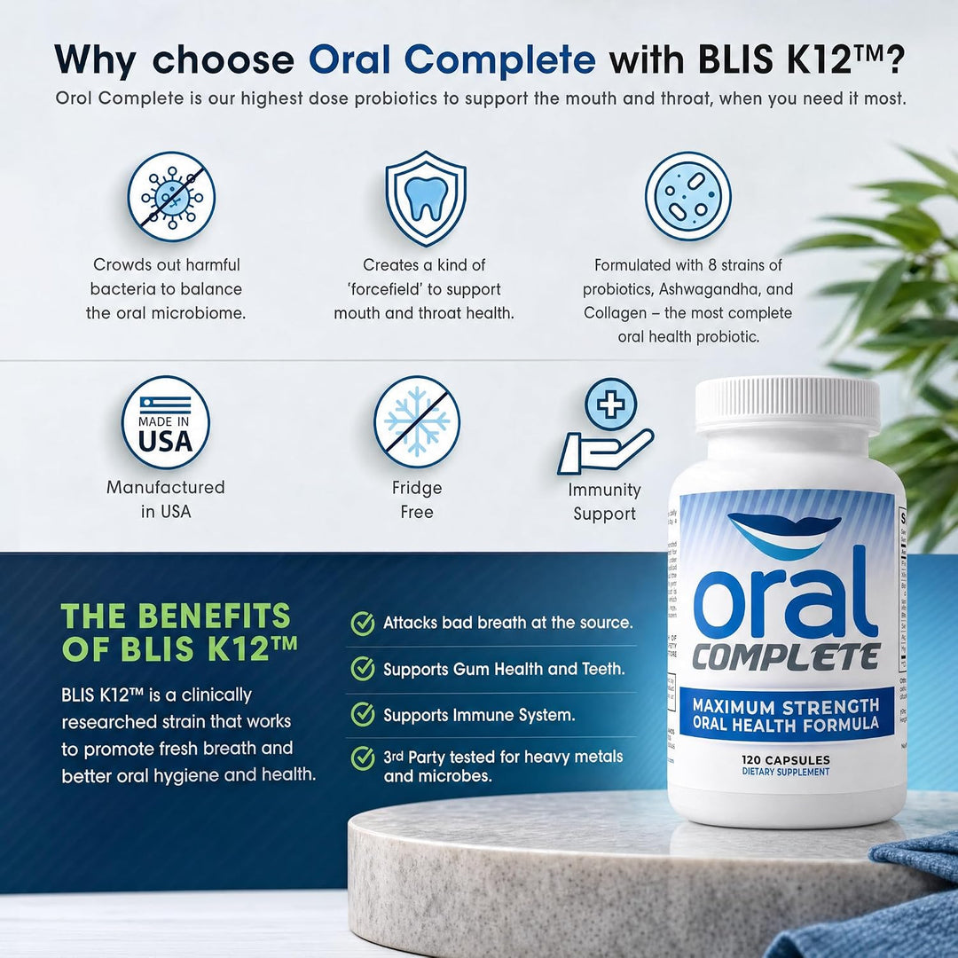 Oral Complete - Probióticos dentales 11 en 1, tratamiento contra el...