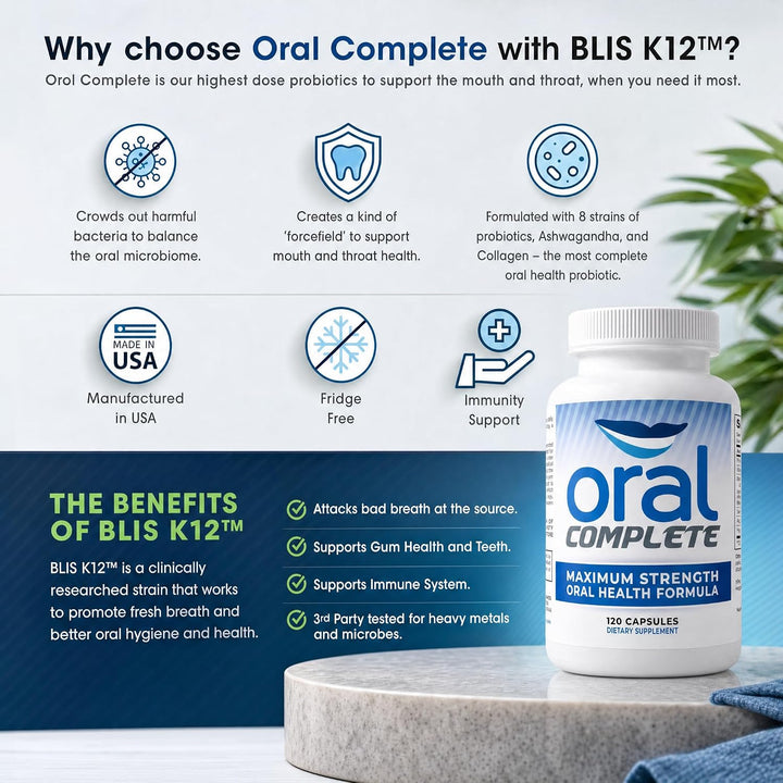 Oral Complete - Probióticos dentales 11 en 1, tratamiento contra el...