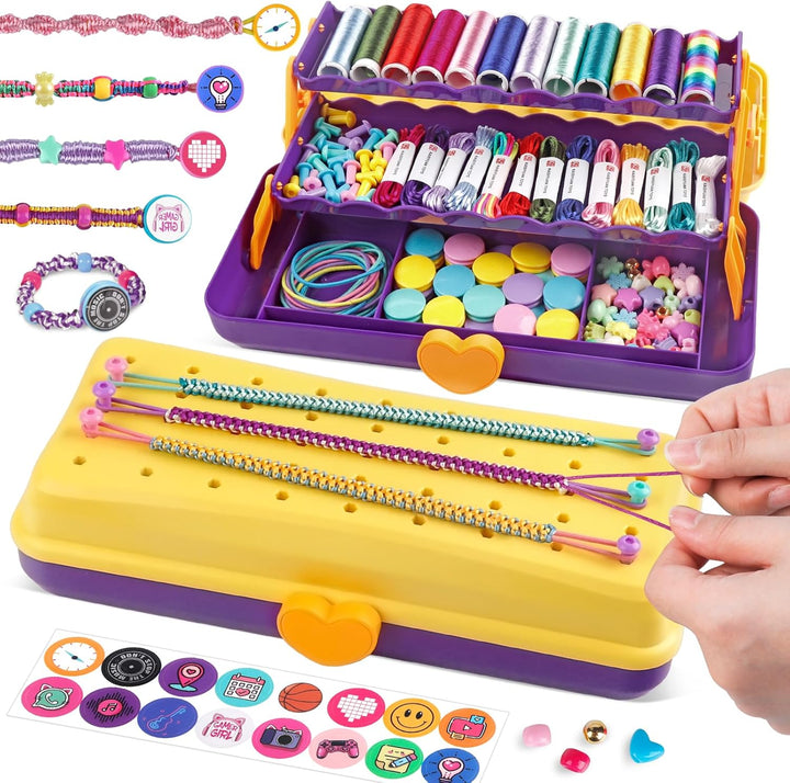 Kit de fabricación de pulseras de la amistad con caja de almacenami...