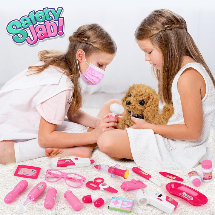 Kit de médico de mascotas de 33 piezas para niños pequeños - Disfra...