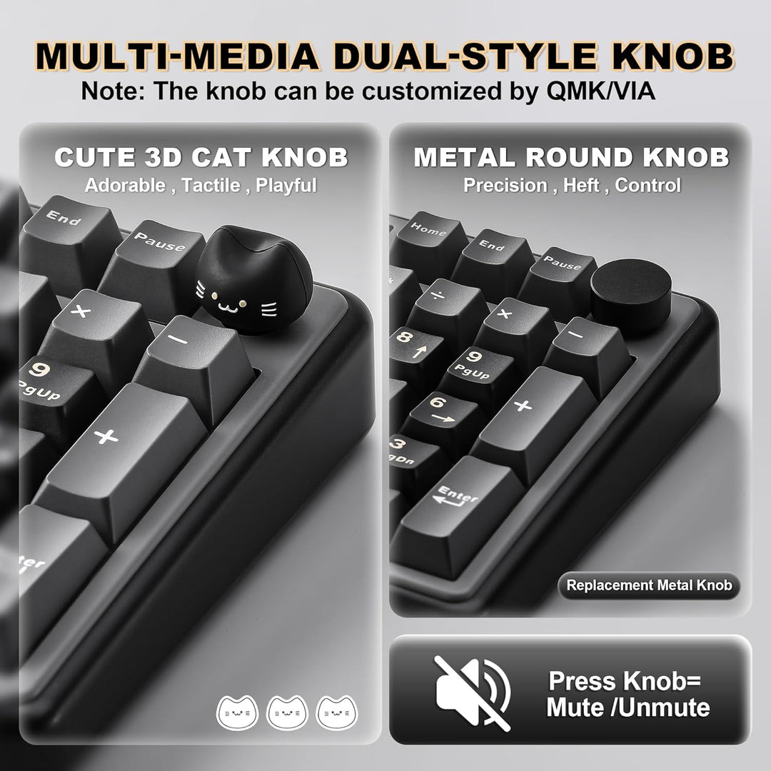 YUNZII B98 PRO QMK\/VIA - Teclado mecánico inalámbrico para juegos,...