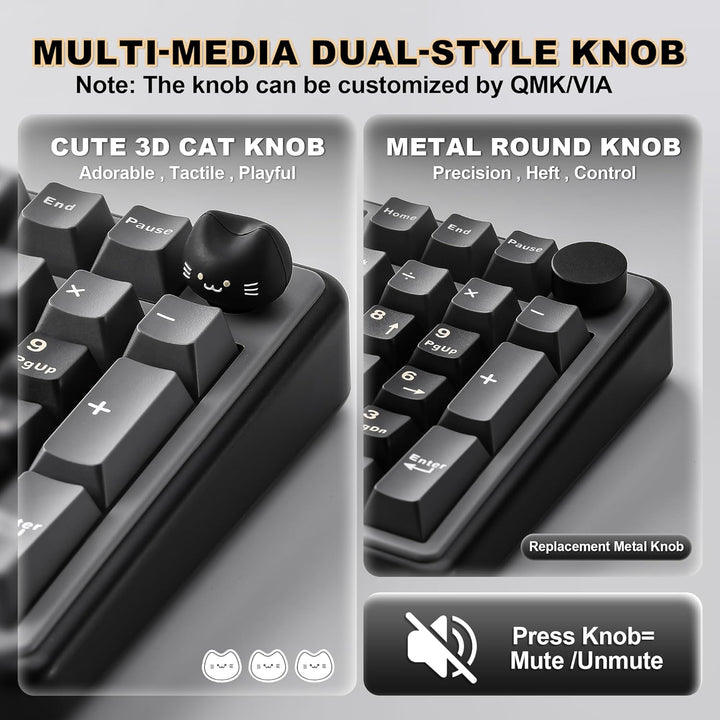 YUNZII B98 PRO QMK\/VIA - Teclado mecánico inalámbrico para juegos,...