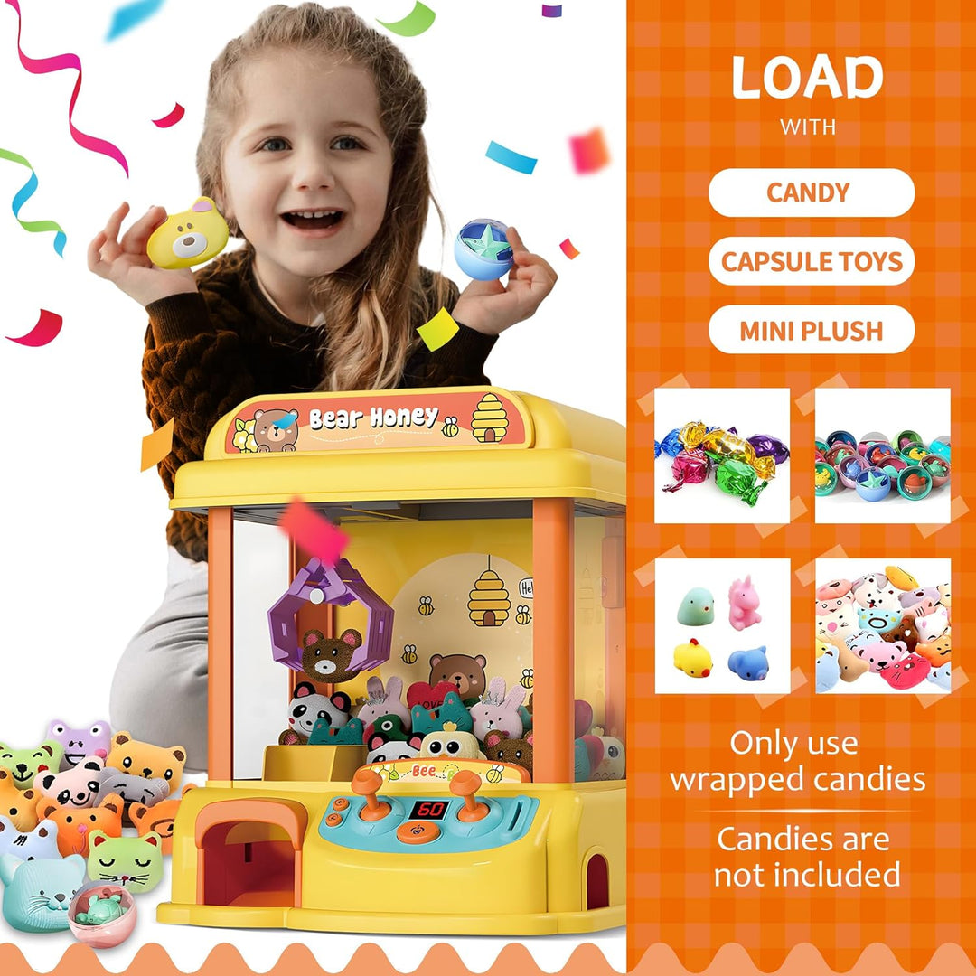 ROHSCE - Máquina de pinza para niños, máquina expendedora de juguet...