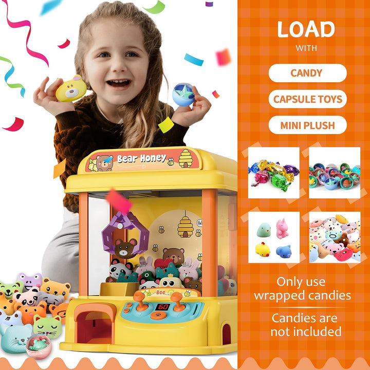 ROHSCE - Máquina de pinza para niños, máquina expendedora de juguet...