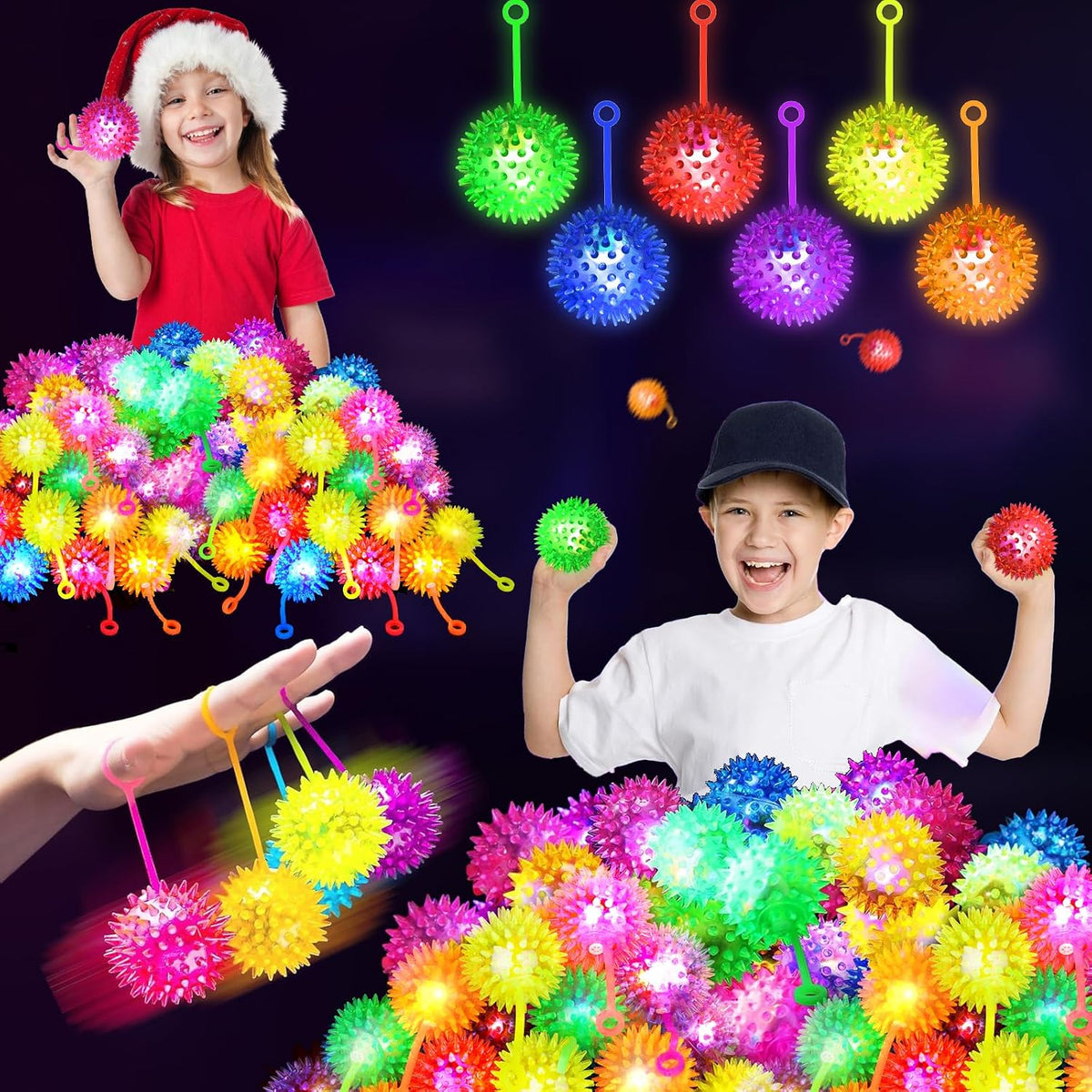 120 bolas de luz, bolas inflables para niños, recuerdos de fiesta