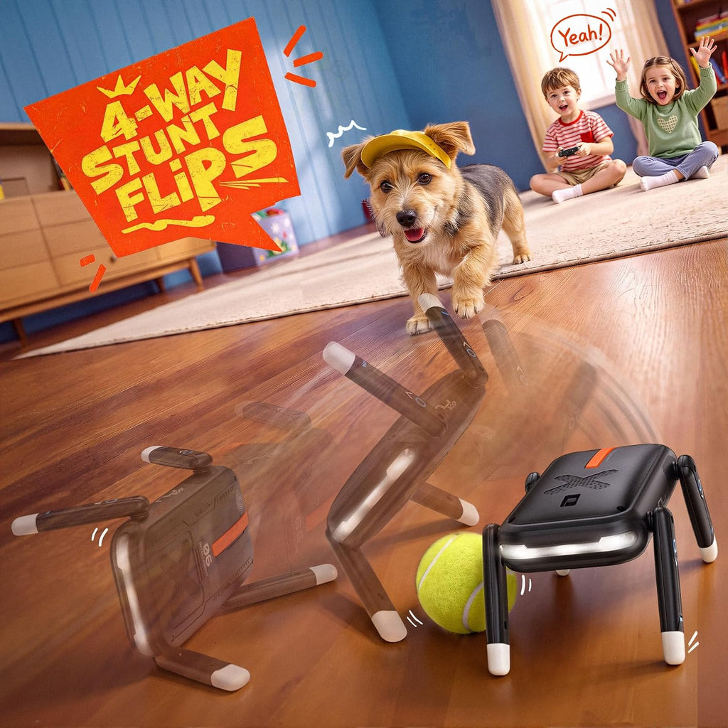 Ruko R1 Mini Robot Dog, 4 vías de acrobacias Flip & Perro robot de