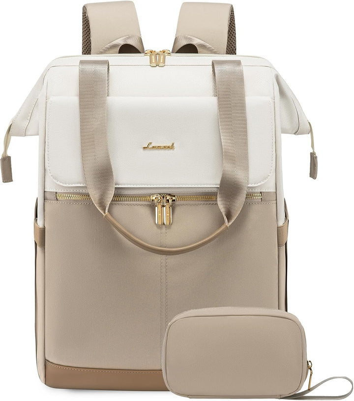 LOVEVOOK Mochila para laptop para mujer, mochila de trabajo convert...