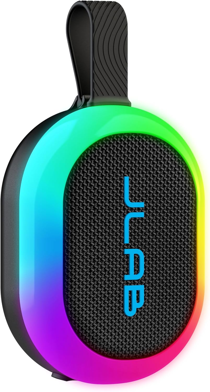 JLab, Partido pop, altavoz Bluetooth portátil, impermeable IP55, LE...