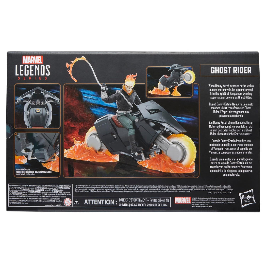 Serie Marvel Legends Ghost Rider (Danny Ketch) con motocicleta, fig...
